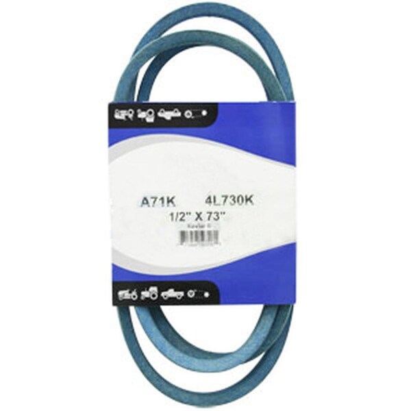 Aftermarket Kevlar Blue V-Belt (1/2" X 73") MOB40-0069 - main